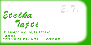 etelka tajti business card